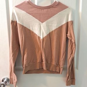 Striped pink top, extra small